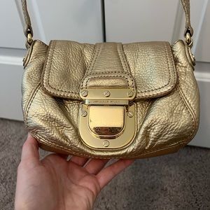 Gold Michael Kors crossbody